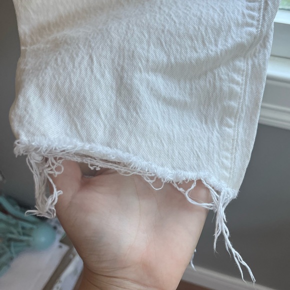 White Distressed Universal Thread Jeans - Picture 3 of 5